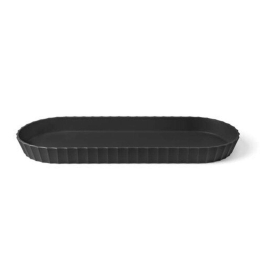 Πιατέλα Σερβιρίσματος Minerva M 37,5x15x3cm Carbon Black Blim+ Πολυπροπυλένιο