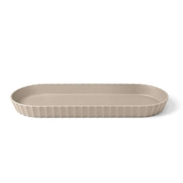 Πιατέλα Σερβιρίσματος Minerva M 37,5x15x3cm Mocha Grey Blim+ Πολυπροπυλένιο