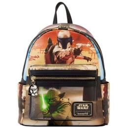 Σακίδιο Πλάτης Disney Star Wars - Episode Two Attack of the Clones Scene STBK0385 23x26,7x11,4cm Multi Loungefly Τεχνόδερμα