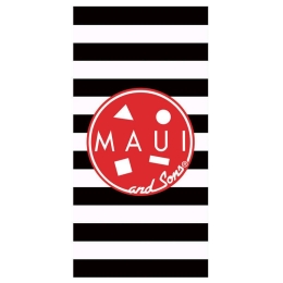 Παιδική Πετσέτα Θαλάσσης 5829 Maui Black-Red Das Home Θαλάσσης 75x150cm 100% Βαμβάκι