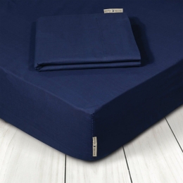 Σεντόνι Με Λάστιχο 2209 Dark Blue Greenwich Polo Club King Size 180x235cm 100% Βαμβάκι