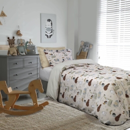 Σεντόνια Παιδικά 4747 Σετ 3τμχ Beige-Grey Das Home Μονό 170x260cm 100% Βαμβάκι
