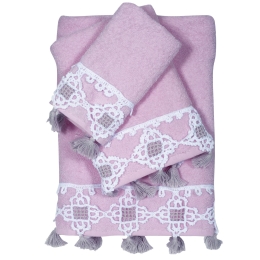 Πετσέτες 0446 Daily Σετ 3τμχ Pomegranate Das Home Σετ Πετσέτες 70x140cm 100% Βαμβάκι