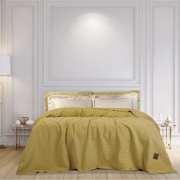 Κουβέρτα Πικέ 2459 Ocher Greenwich Polo Club Υπέρδιπλο 220x240cm 100% Βαμβάκι