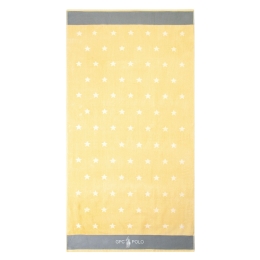 Πετσέτα Θαλάσσης 3559 Yellow Greenwich Polo Club Θαλάσσης 100% Βαμβάκι