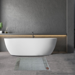 Ταπέτο Μπάνιου 2587 Grey Greenwich Polo Club 50 X 80 100% Βαμβάκι