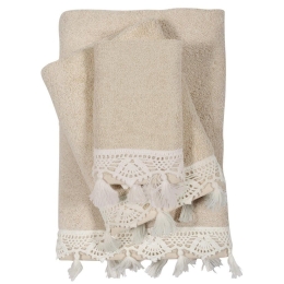Πετσέτες Daily 0569 (Σετ 3τμχ) Beige Das Home Σετ Πετσέτες 70x140cm 100% Βαμβάκι