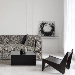 Ριχτάρι 2764 Ecru-Black Greenwich Polo Club Τριθέσιο 180x300cm Chenille