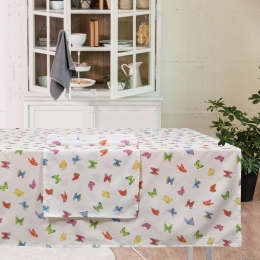 Runner 0620 Ecru-Red-Blue Das Home 45Χ140 Βαμβάκι-Πολυέστερ