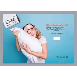 Μαξιλάρι Ύπνου 1094 Cooling White Das Home 50Χ70 50x70cm Microfiber