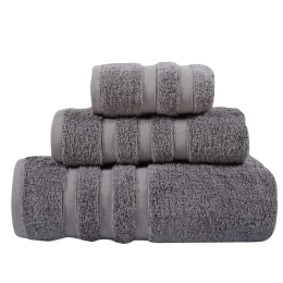 Πετσέτα Prestige 1163 Grey Das Home Σώματος 80x150cm 100% Βαμβάκι