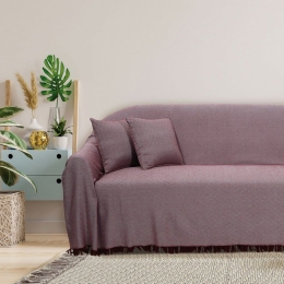 Ριχτάρι 0220 Red Das Home Τριθέσιο 180x300cm Βαμβάκι-Πολυέστερ