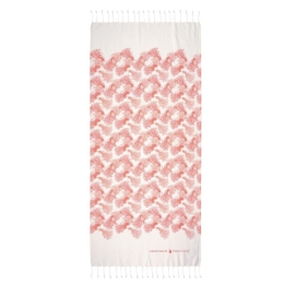 Πετσέτα Θαλάσσης - Παρεό 3664 Ecru-Coral Greenwich Polo Club Θαλάσσης 80x180cm 100% Βαμβάκι