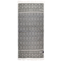 Πετσέτα Θαλάσσης - Παρεό 3680 Grey-Ivory Greenwich Polo Club Θαλάσσης 80x180cm 100% Βαμβάκι