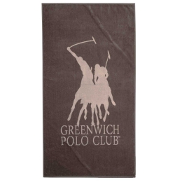 Πετσέτα Θαλάσσης 3786 Brown Greenwich Polo Club Θαλάσσης 90x170cm 100% Βαμβάκι