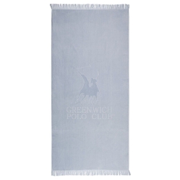 Πετσέτα Θαλάσσης 3624 Silver-Grey Greenwich Polo Club Θαλάσσης 70x170cm 100% Βαμβάκι