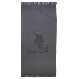 Πετσέτα Θαλάσσης 3783 Anthracite Greenwich Polo Club Θαλάσσης 80x170cm 100% Βαμβάκι