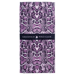 Πετσέτα Θαλάσσης 3714 Purple-Black Greenwich Polo Club Θαλάσσης 80x170cm 100% Βαμβάκι