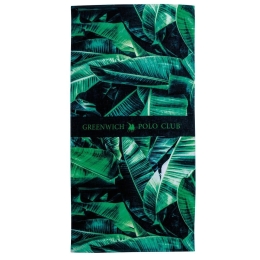 Πετσέτα Θαλάσσης 3716 Green Greenwich Polo Club Θαλάσσης 80x170cm 100% Βαμβάκι