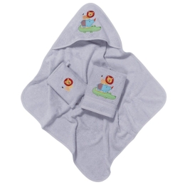 Βρεφικό Σετ Μπάνιου 6618 (Σετ 3τμχ) Grey Das Baby