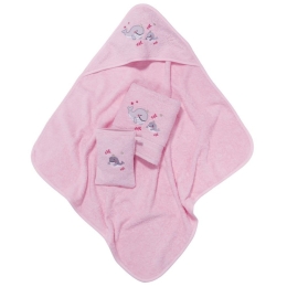 Βρεφικό Σετ Μπάνιου 6619 (Σετ 3τμχ) Pink Das Baby