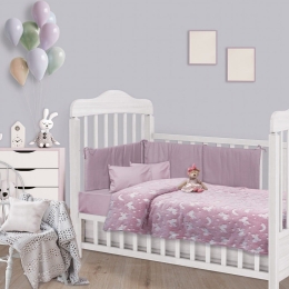 Κουβέρτα Βρεφική 4832 Glowing Fleece Pink Das Baby Κούνιας 110x150cm 100% Βαμβάκι