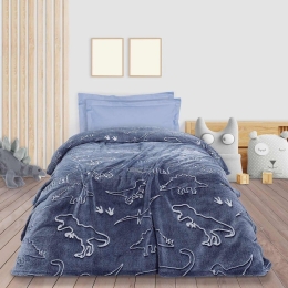 Κουβέρτα Παιδική 4836 Fleece Blue Das Kids Μονό 160x220cm Πολυέστερ