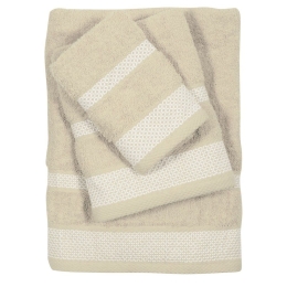 Πετσέτες Best 0650 (Σετ 3τμχ) Ecru Das Home Σετ Πετσέτες 70x140cm 100% Βαμβάκι
