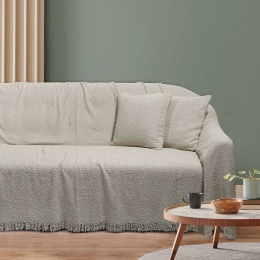 Ριχτάρι 0232 Ecru Das Home Τριθέσιο 180x300cm Πολυέστερ