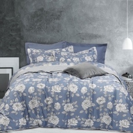 Σεντόνια Prestige 1661 (Σετ 4τμχ) Denim Das Home Υπέρδιπλο 240x260cm 100% Βαμβακοσατέν