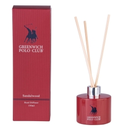 Αρωματικό Χώρου Με Sticks 3003 Sandalwood 150ml Greenwich Polo Club Γυαλί