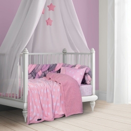 Κουβέρτα Βρεφική 8824 Fleece-Sherpa Pink Greenwich Polo Club Αγκαλιάς 80x110cm Πολυέστερ