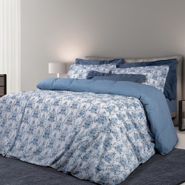 Παπλωματοθήκη 2134 (Σετ 3τμχ) White-Blue Greenwich Polo Club King Size 240x260cm 100% Βαμβάκι