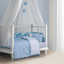 Σεντόνια Βρεφικά 8823 (Σετ 3τμχ) Light Blue Greenwich Polo Club Κούνιας 130x170cm 100% Βαμβάκι