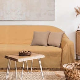 Ριχτάρι 0242 Ocher Das Home Διθέσιο 180x250cm Βαμβάκι-Πολυέστερ