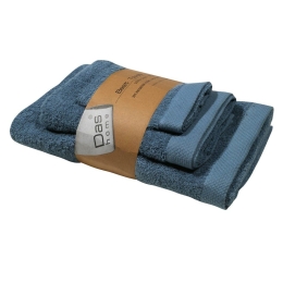 Πετσέτες Best 0659 (Σετ 3τμχ) Blue Das Home Σετ Πετσέτες 70x140cm 100% Βαμβάκι