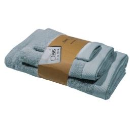 Πετσέτες Best 0660 (Σετ 3τμχ) Light Blue Das Home Σετ Πετσέτες 70x140cm 100% Βαμβάκι