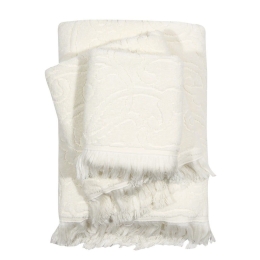 Πετσέτες Daily 0667 (Σετ 3τμχ) White Das Home Σετ Πετσέτες 70x140cm 100% Βαμβάκι