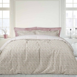 Σεντόνια Best 4847 (Σετ 4τμχ) Ecru-Pink Das Home Υπέρδιπλο 230x260cm 100% Βαμβάκι