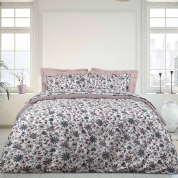 Σεντόνια Happy 9594 (Σετ 4τμχ) Multi-Brown Das Home King Size 260x280cm 100% Βαμβάκι