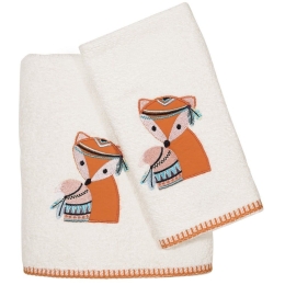 Πετσέτες Βρεφικές 4849 Baby Smile (Σετ 2τμχ) White-Orange Das Home Σετ Πετσέτες 70x140cm 100% Βαμβάκι