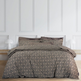 Σεντόνια 2145 (Σετ 4τμχ) Brown Greenwich Polo Club Υπέρδιπλο 240x260cm 100% Βαμβάκι