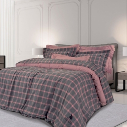 Σεντόνια 2146 (Σετ 4τμχ) Nude-Grey Greenwich Polo Club Υπέρδιπλo 240x260cm 100% Βαμβάκι