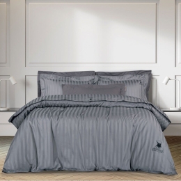 Σεντόνια 2152 (Σετ 4τμχ) Anthracite Greenwich Polo Club King Size 270x280cm 100% Βαμβακοσατέν