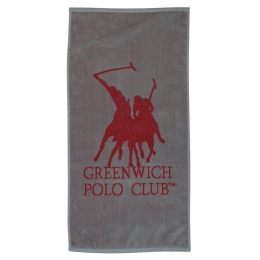 Πετσέτα Γυμναστηρίου 3036 Grey-Red Greenwich Polo Club Γυμναστηρίου 45x90cm 100% Βαμβάκι