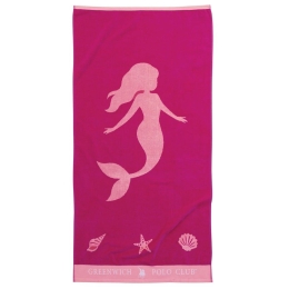 Πετσέτα Θαλάσσης Παιδική 3766 Fuchsia-Pink Greenwich Polo Club Θαλάσσης 70x140cm 100% Βαμβάκι