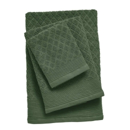 Πετσέτες Best 0686 (Σετ 3τμχ) Olive Das Home Σετ Πετσέτες 100% Βαμβάκι