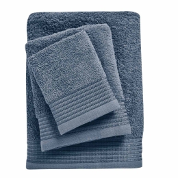 Πετσέτες Best 0693 (Σετ 3τμχ) Blue Das Home Σετ Πετσέτες 100% Βαμβάκι