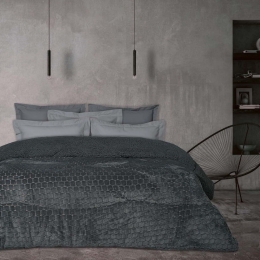 Κουβερτοπάπλωμα 1169 Sherpa Grey Das Home Υπέρδιπλο 220x240cm Πολυέστερ