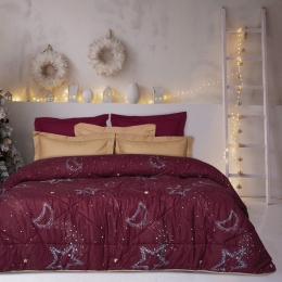 Πάπλωμα 9609 Happy Bordo Das Home Μονό 160x240cm Microfiber